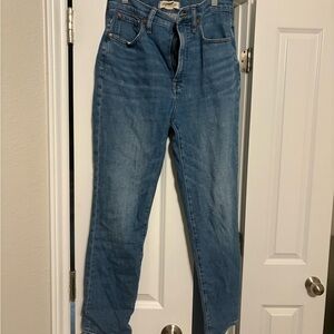 Madewell Women's Straight Leg Blue Jeans